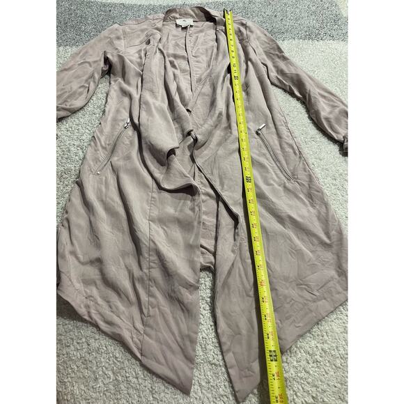 Eliane Rose Tencel Long Sleeve Open Front Cardigan Womens Size XS Waterfall Pink - Picture 4 of 12